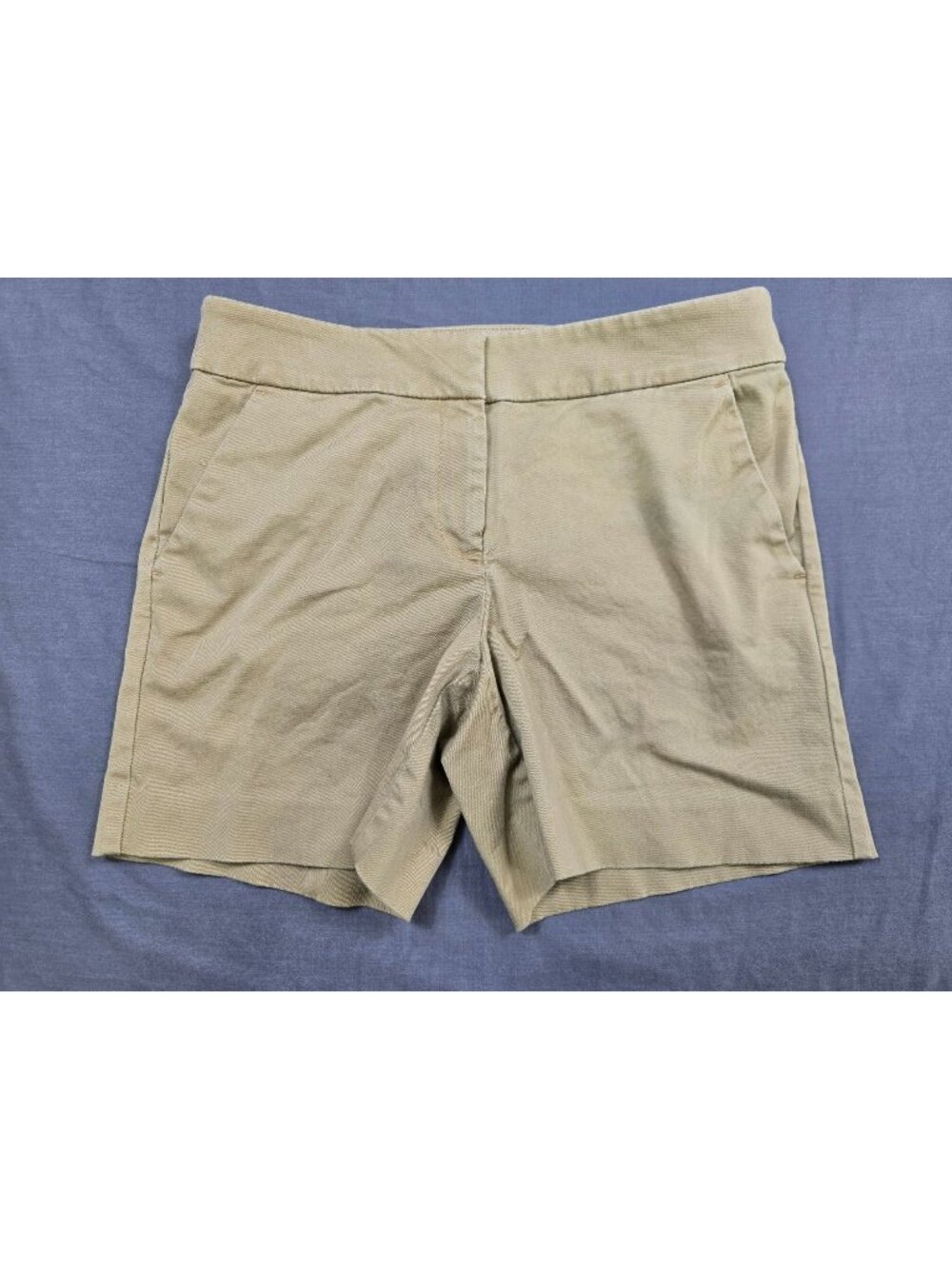 Loft Womens 2 The Riviera Short 6 Inch Chino Shorts Beige Cotton Blend